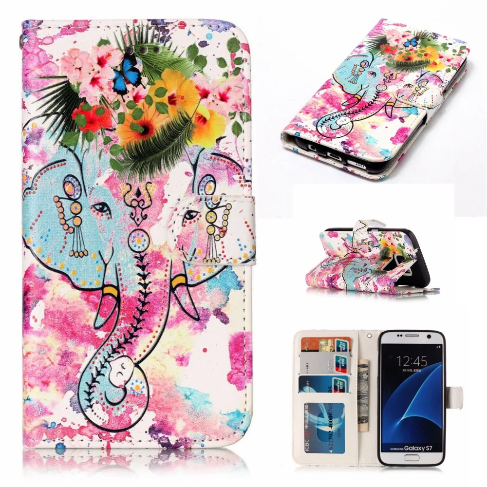 Custodia In Pelle Di Vibrazione Di Lusso Per Samsung Galaxy S6 Edge Case G925F 5.1 "Custodia A Portafoglio Per Telefono Custodia Per Samsung S7 Edge S