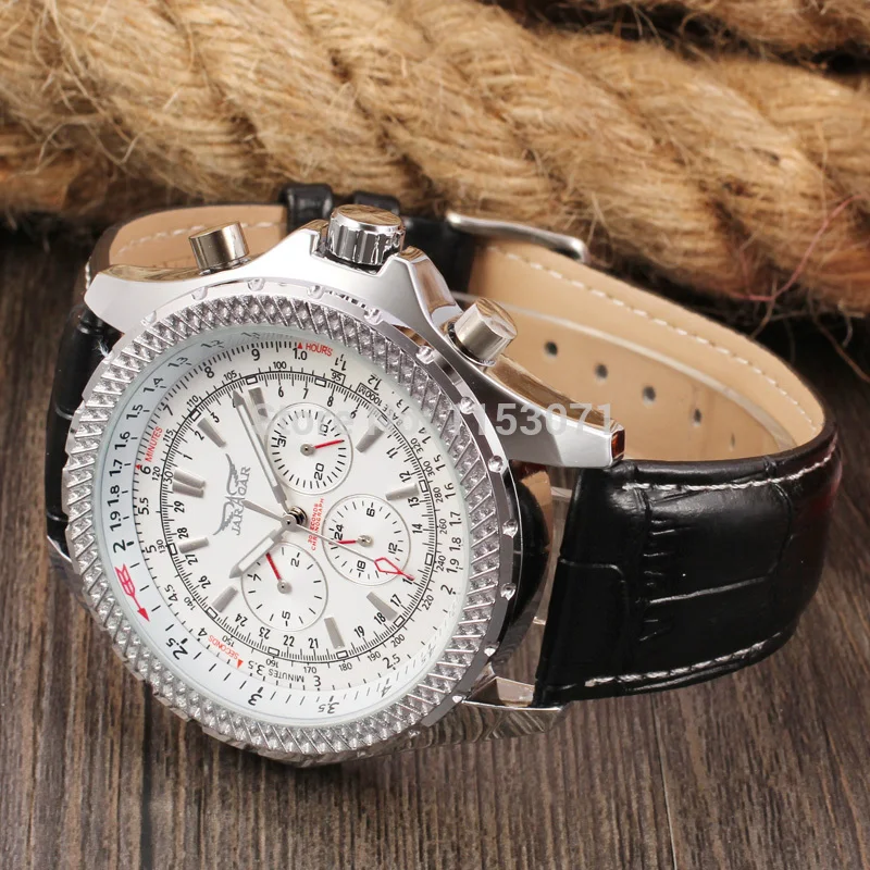 JARAGAR Роскошные Watches gear Case Tourbillon AutomDress Новые популярные Jargar автоматические мужские