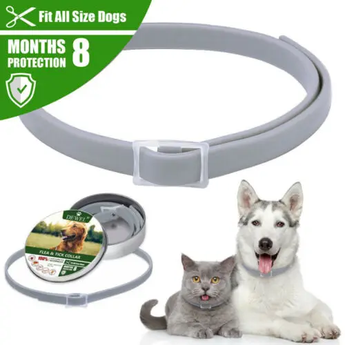 

New Waterproof Flea and Tick Collar 8 Month Protection Adjustable for Small Medium Large Dogs