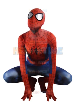 

Newest Ultimate Spider-Man Costume Classic Fullbody Halloween Cosplay Spandex Spiderman Superhero Costumes Free Shipping