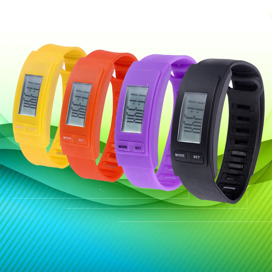 

New Men Sport WatchesLCD Fashion Leisure Sports Mountaineering Travel 2D Smart Pedometer Meter Calorie Wristband Watch 2019