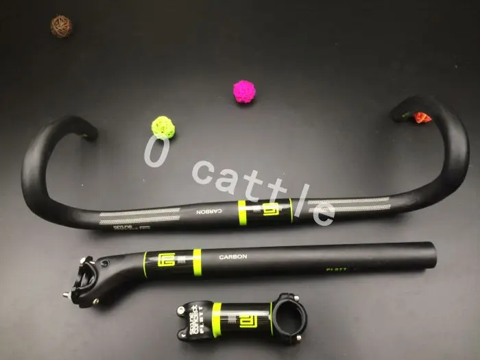 

bike Free shipping full carbon bike wheel drive bar twisted handlebar Bicycle parts 176g 400/420/440 * 31.8 mm