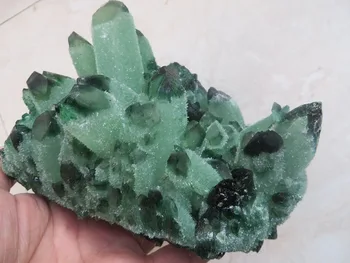 

1110g AA Natural Green Original Quartz Crystal Cluster Crystal Healing