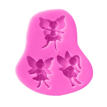 

Silicone Chocolate Mold 1PC Fondant Molds Fairy 3D Elf Shape Soap Candy Cake Stencils Cake Decorating Tools Kitchen Baking Tool