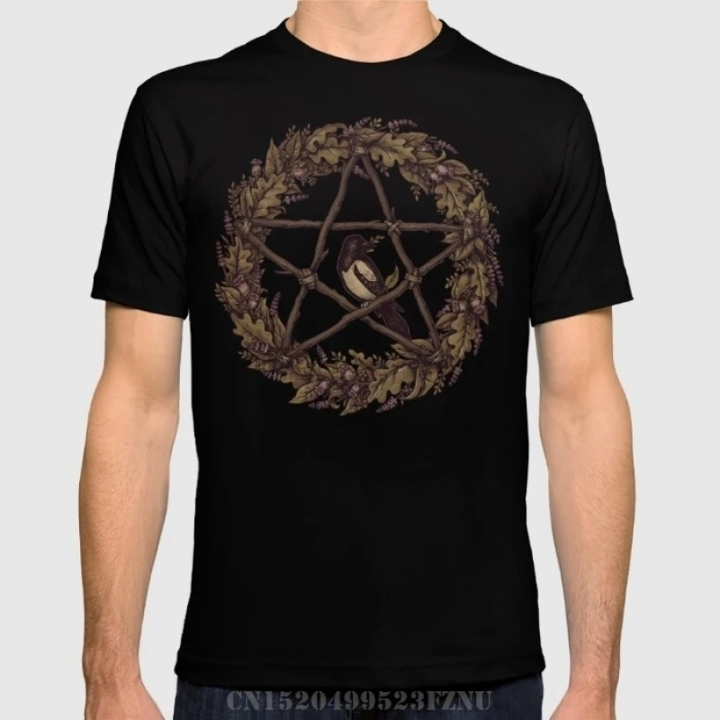 Clothing Black Friday T Shirt Men Botanical Pentacle Wild