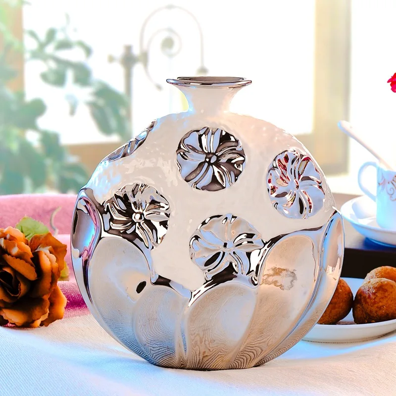 Ceramic crafts decorative furnishings modern living room European-style table vase ornaments home accessories simple ideas