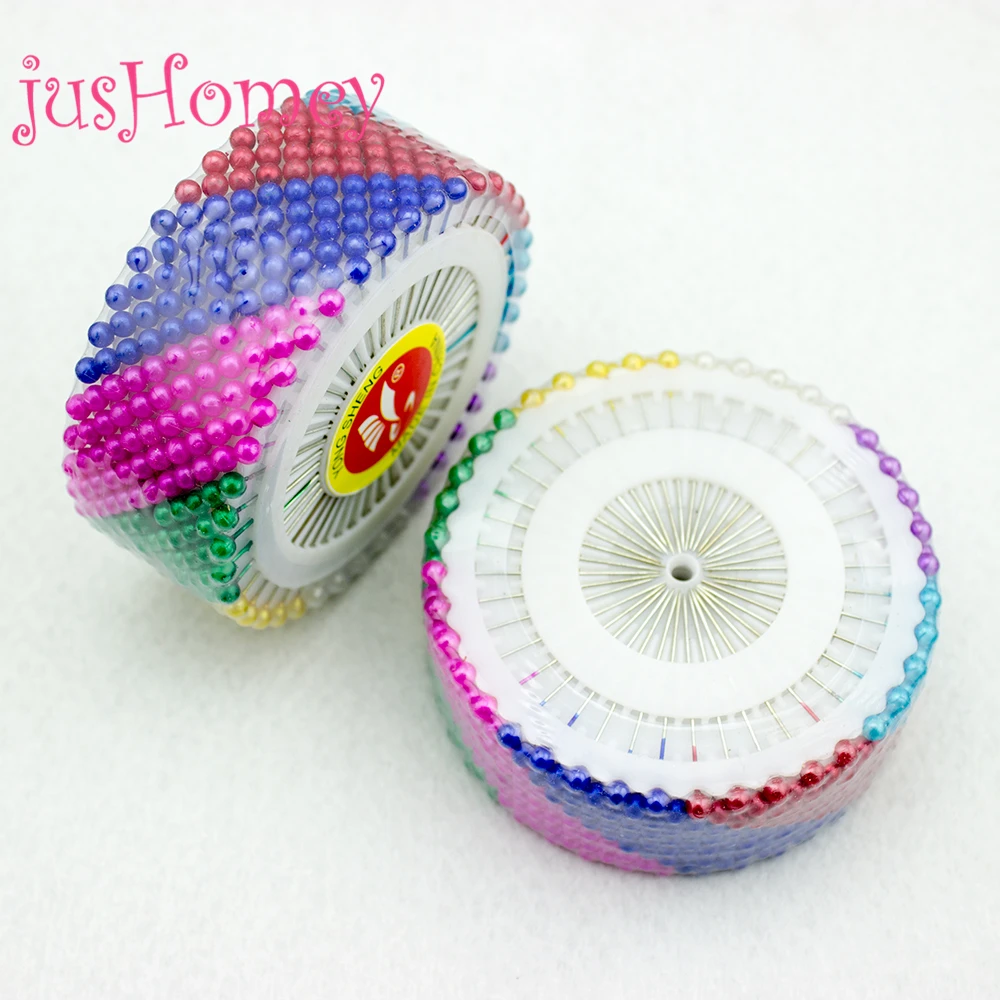 480pcs 35mm Sewing Locating Straight Pins Ball Head Needles Mixed Colors Round for Corsage Draping Craft Dressmaking | Дом и сад