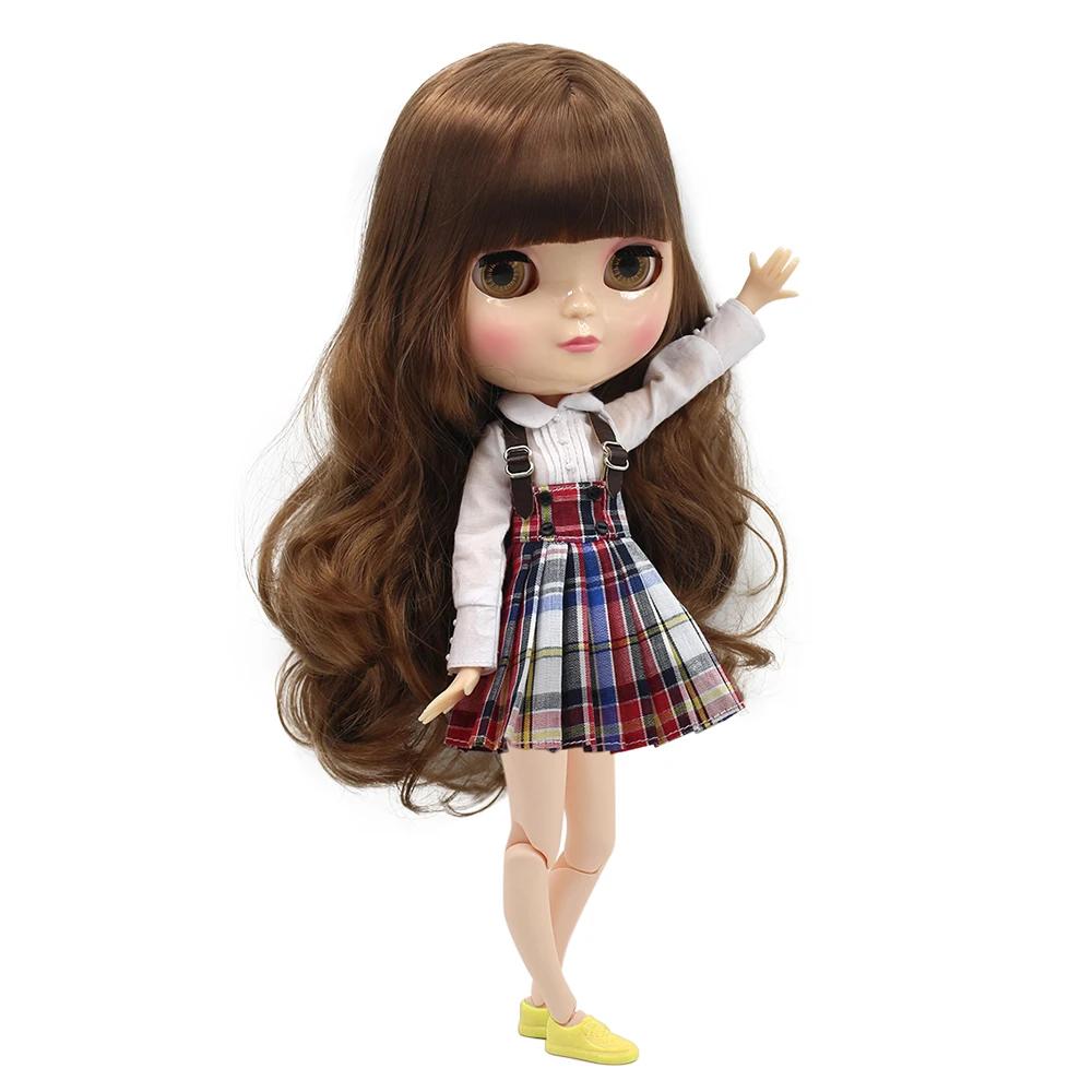 

ICY DOLL small breast azone body fortune days different items with bangs 30cm including clothes shoes and hand set A&B