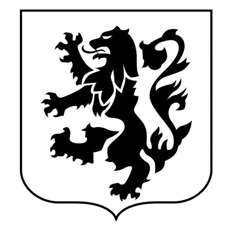 

12X13CM ORIGINALITY LIONS Military Vinyl Car Sticker Motorcycle Decal Black Silver S6-2244