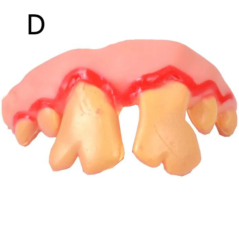 Вампира зомби зубы смешно Ложные eyewood День Дурака держатель игрушки Хэллоуин entirement смешно протез Игрушечные лошадки