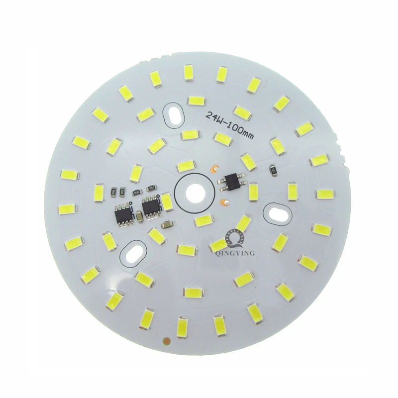10 шт. 24 Вт светодиод smd pcb 100 мм алюминиевая пластина AC180 260V не нужно драйвер