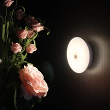BORUiT, датчик движения, светодиодный светильник для шкафа, кухни, спальни, Ночной светильник, шкаф, шкаф, светильник ing, беспроводной датчик, коридор, лестничный светильник