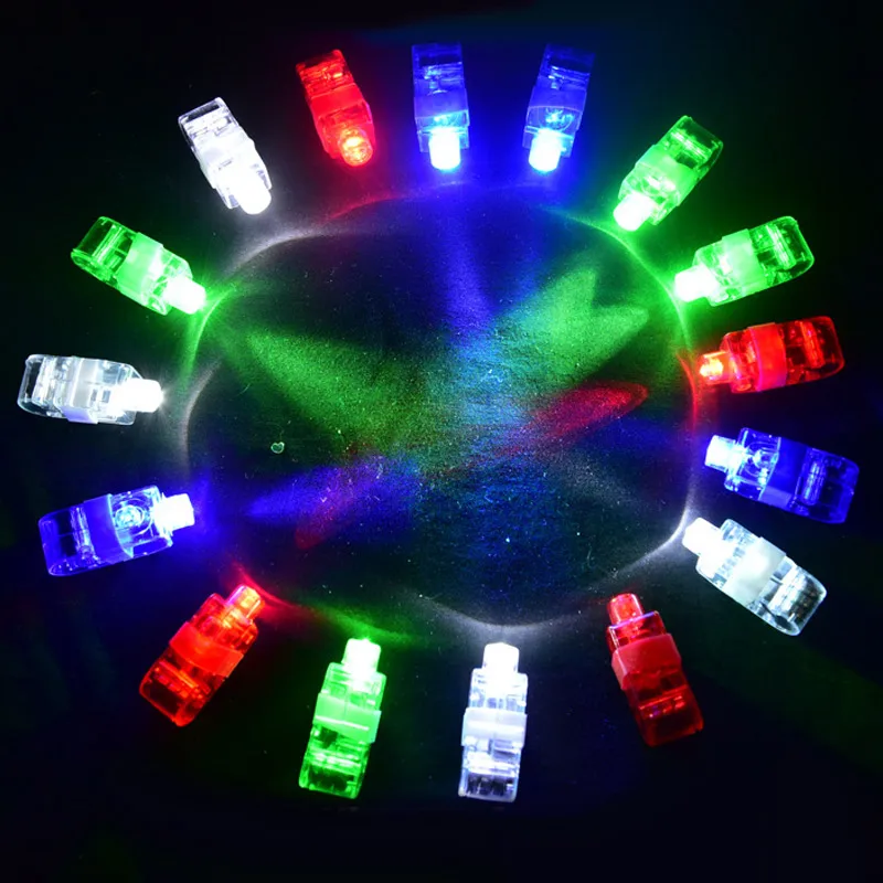 

100 Pcs/Set LED Finger Lights for Birthday Party Festival Supplies Holiday Light Up Toys M09