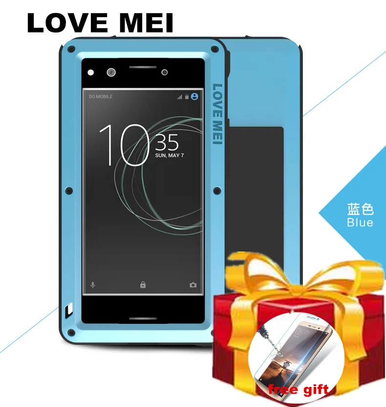 bilder für Gehärtetem Glas geschenk) für Sony Xperia XZ premium Fall LIEBE MEI Wasserdicht Stoßfest Metall Rüstung Abdeckungs-fall für XZ premium bilder für Gehärtetem Glas geschenk) für Sony Xperia XZ premium Fall LIEBE MEI Wasserdicht Stoßfest Metall Rüstung Abdeckungs-fall für XZ premium