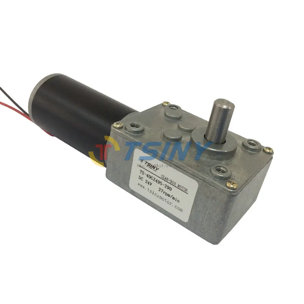 

Electric Gear Motor 24V/27RPM Worm Gear motor DC Gear Reduction from Tsiny Motor,Free Shipping