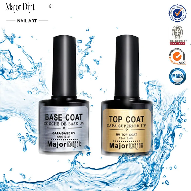 Высокое качество Алмазный гель для ногтей top Coat+ грунтовый слой для УФ гель-лака лучшие продажи 12 мл гель лак