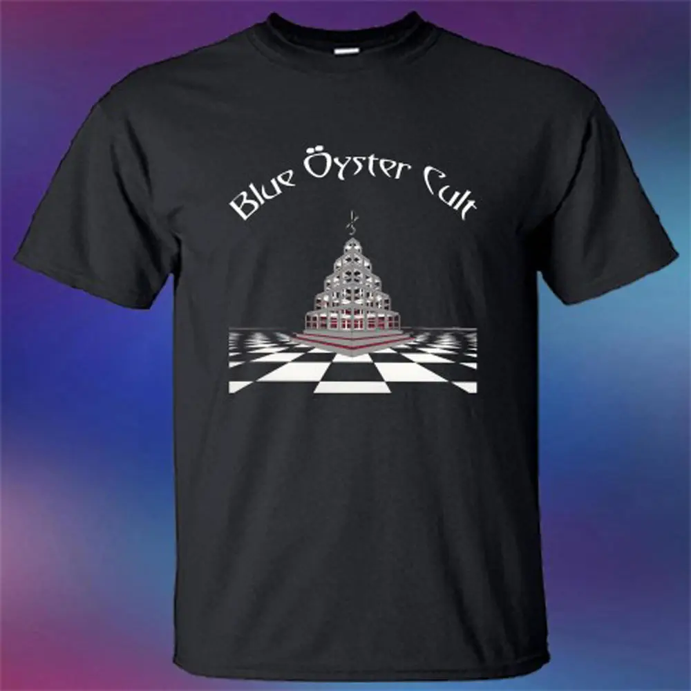 New Blue Oyster Cult Rock Band Album Cover Logo Men'S Black T Shirt