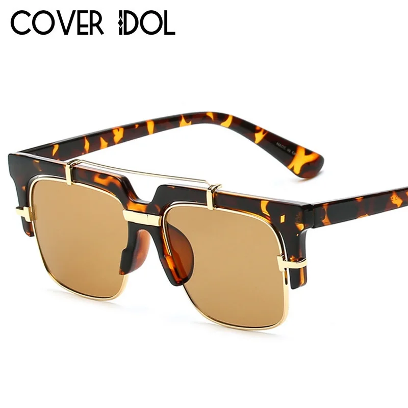 semi rimless designer sunglasses