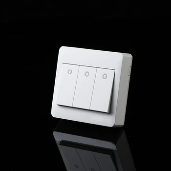 

Free Shipping, Surface Mounted Type Wall Switch 3 Gang 1 Way Control,PC fireproof frame.