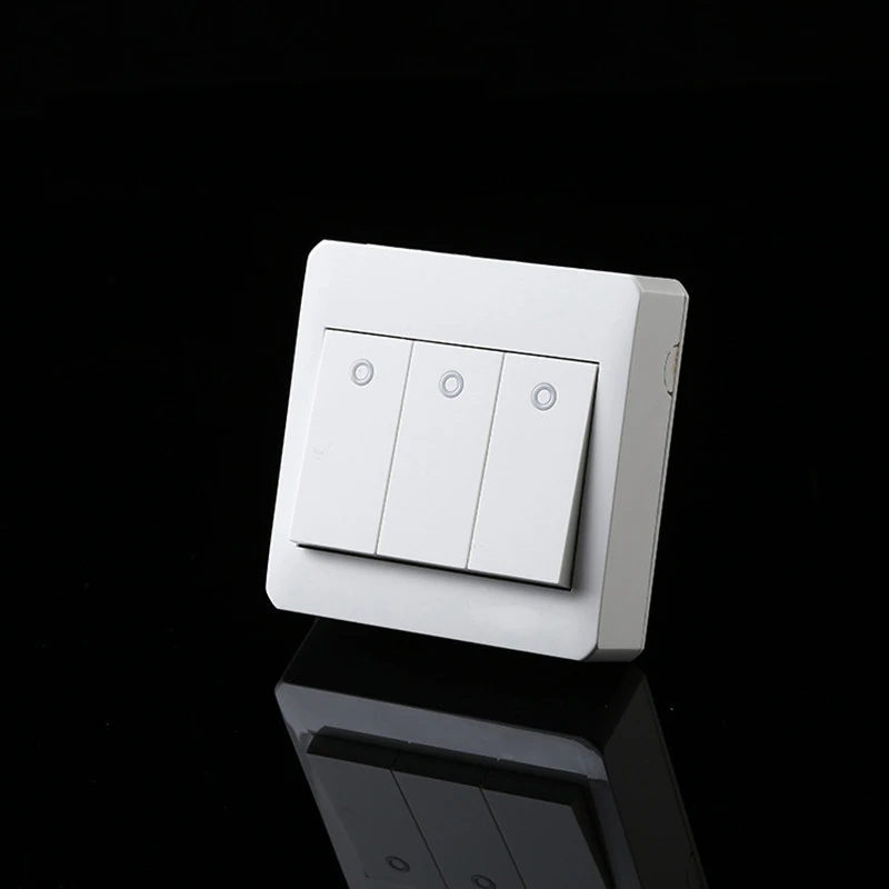 Free Shipping, Surface Mounted Type Wall Switch 3 Gang 1 Way Control,PC fireproof frame.in