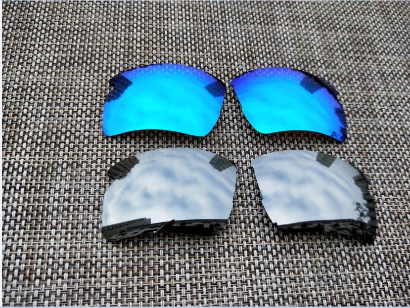 Ice Blue & Silver Polarized Replacement Lenses for Flak 2.0XL