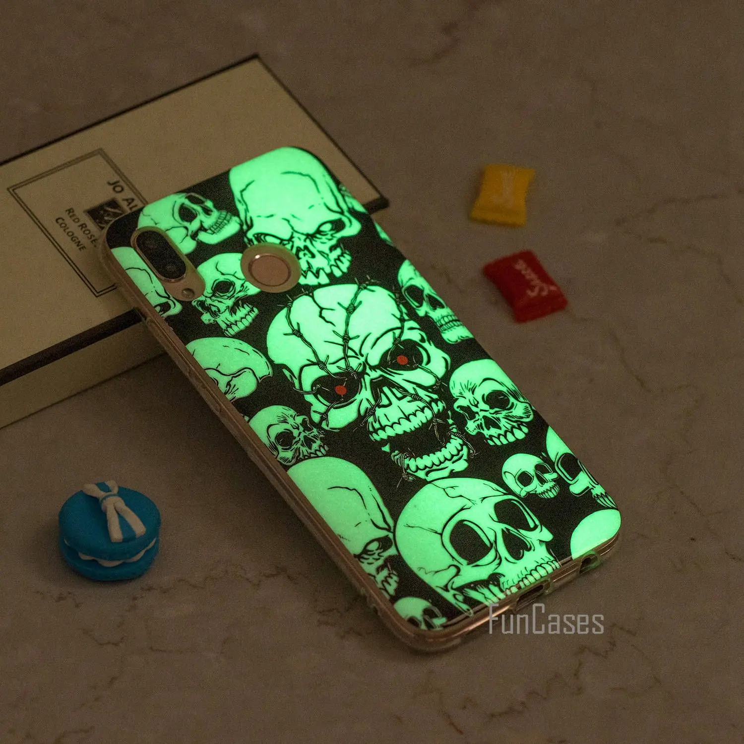 Чехол для телефона huawei P20 Lite мягкий светящийся чехол из искусственной кожи с