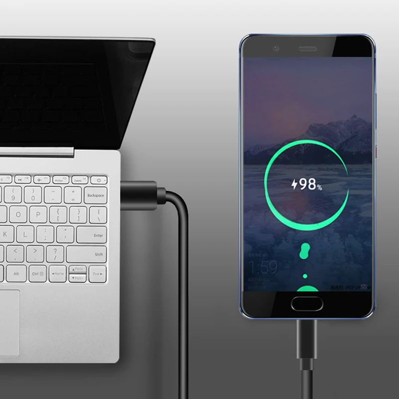Оригинальный кабель Samsung Type C для быстрой зарядки Galaxy S8 Plus S9 note 8 1 2 м А передачи