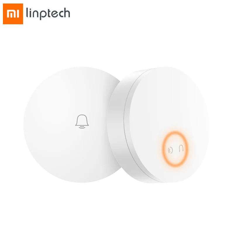 Xiaomi Linptech беспроводной дверной звонок самогенерирующий умный дверной передатчик звонка функция памяти Wifi версия подключения Mijia APP