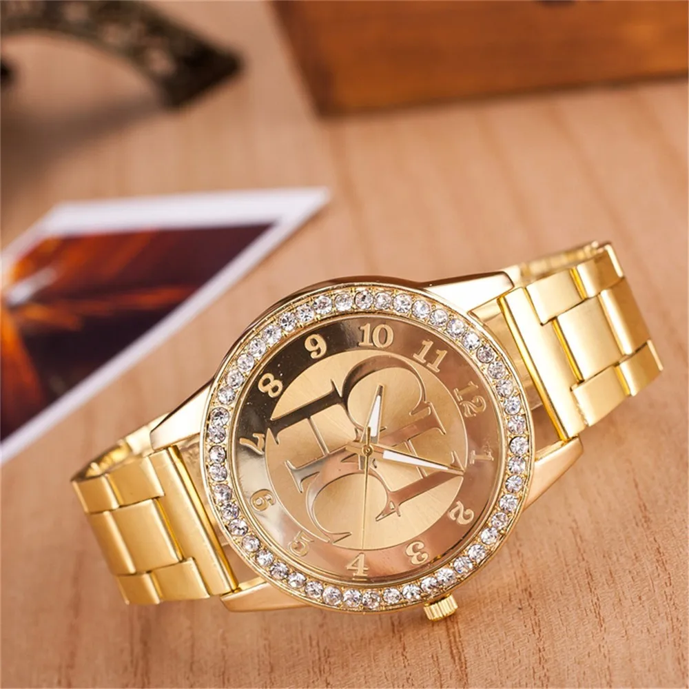 Luxury Brand Watches font b Women b font Casual font b Dress b font Quartz Gold