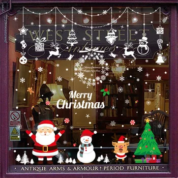 

Christmas window door Decorations For door Xmas Crafts Accessories Home 2019 happy new year weihnachtsdekoration kerstversiering