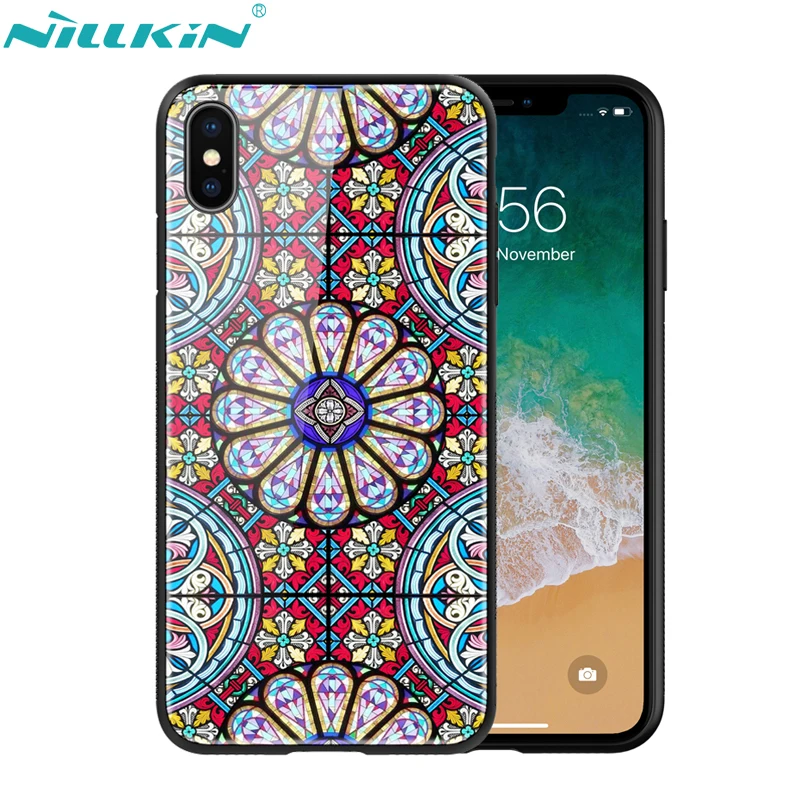 NILLKIN Abstract Exotic Tempered Glass Back Cover for Apple iPhone XS