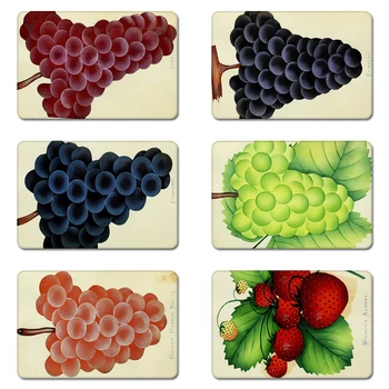 

Vintage Grapes Illustration Cool Designs Nature Rubber Table Mouse Pad Laptop Computer Enclosure Mousepad Mat