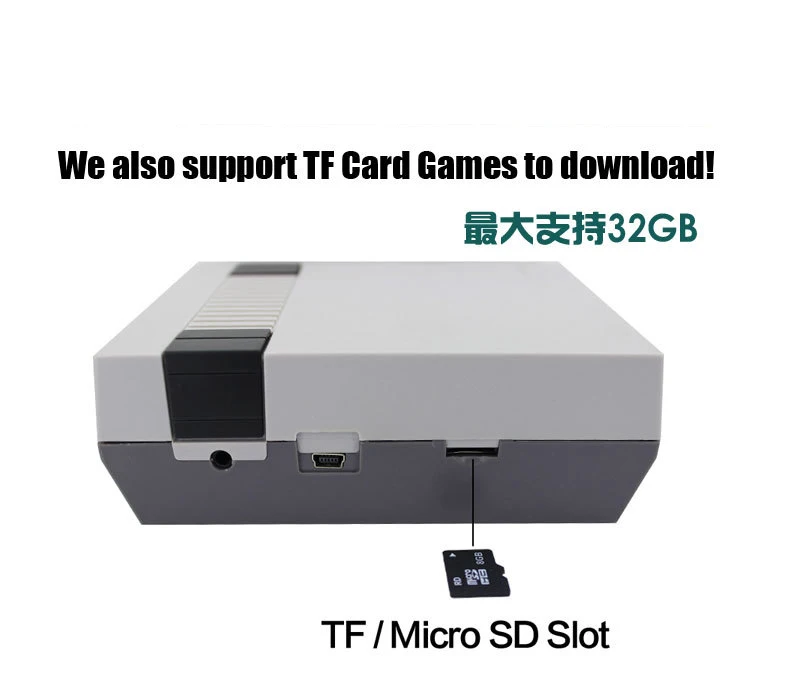 

2019 new Mini Retro 8 bit Video TV Electronic 30 Game Console Game Player To TV nes Classic Edition Download Micro SD/TF Card