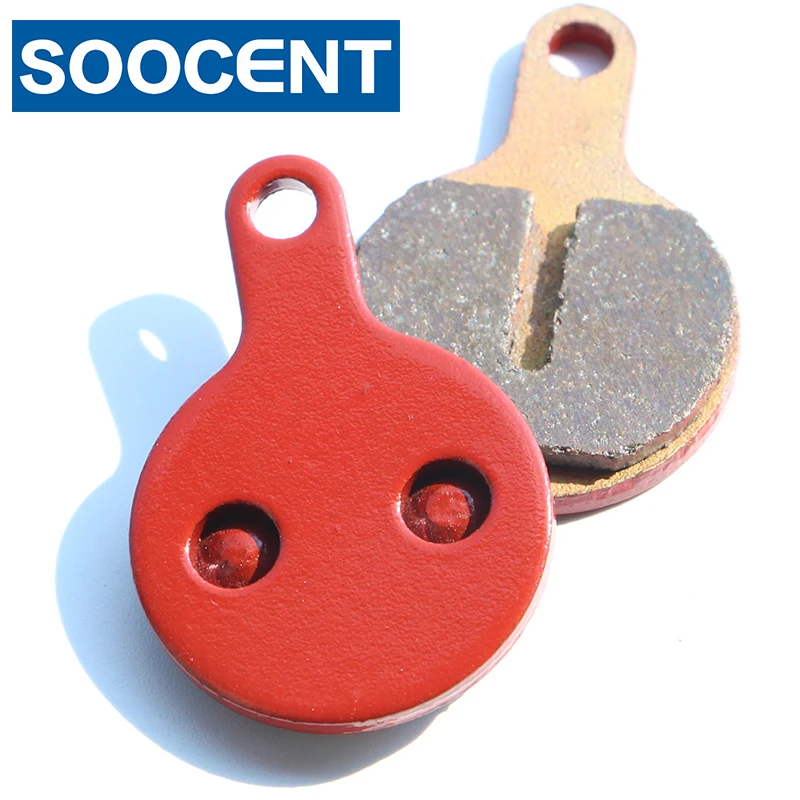 

1 pair (2 PCS) Red Sintered Bicycle Disc Brake Pads for Tektro Lyra,lox