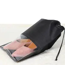 12 шт. 44x32 см черные сумки для обуви против пыли большой дорожный Чехол для защиты от пыли с прозрачным окном