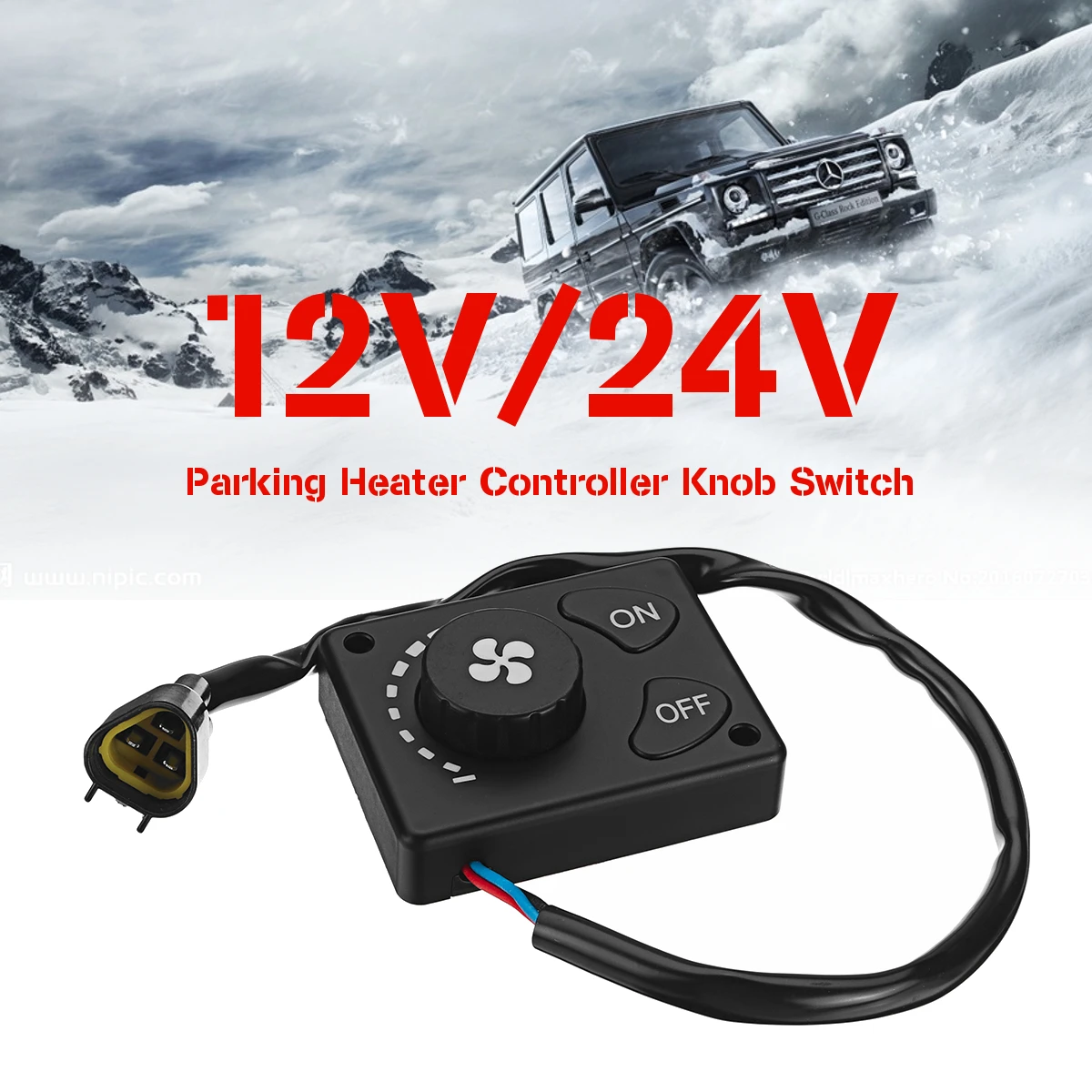 

12V 24V Parking Heater Controller Switch Knob For Car Track Air for Diesel Heater Supplies