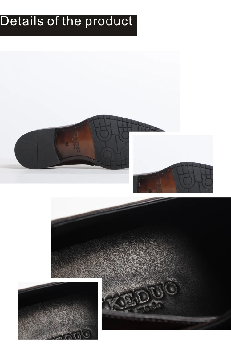 VIKEDUO Винтаж обувь для Для мужчин из натуральной кожи коричневого цвета обувь ручной работы свадебные деловая модельная одежда обувь в