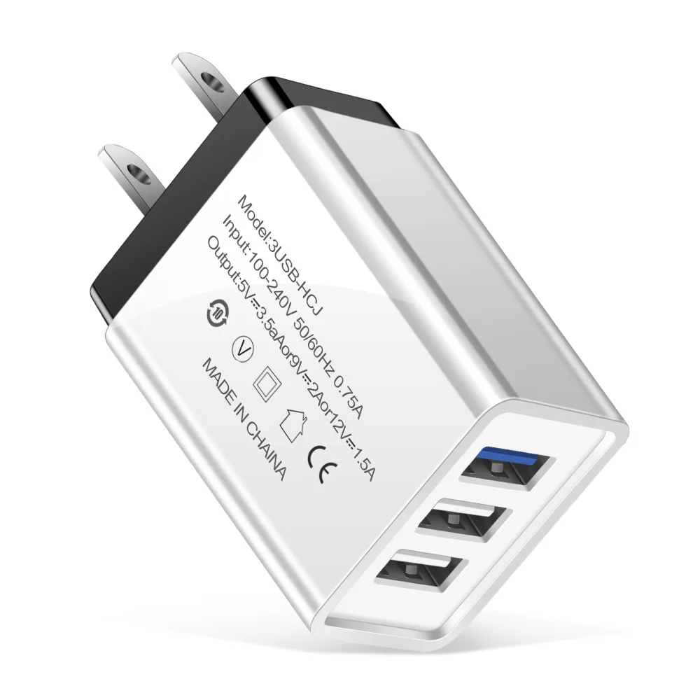us plug charger black