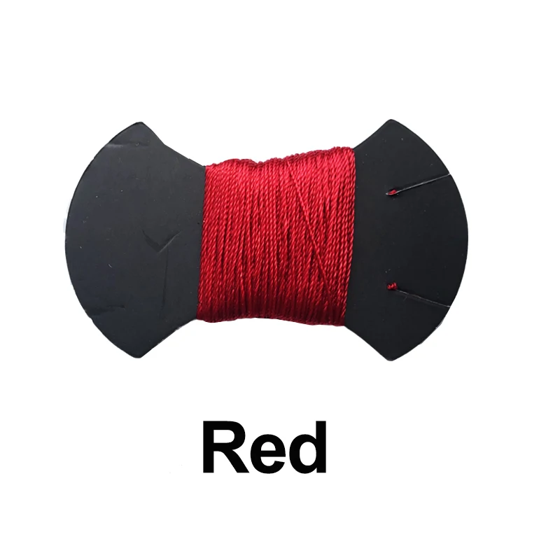 HuiER ручная швейная крышка рулевого колеса автомобиля верхний слой коровья кожа волан для BMW E39 E46 325i E53 X5 Оплетка на руль - Название цвета: Red Thread