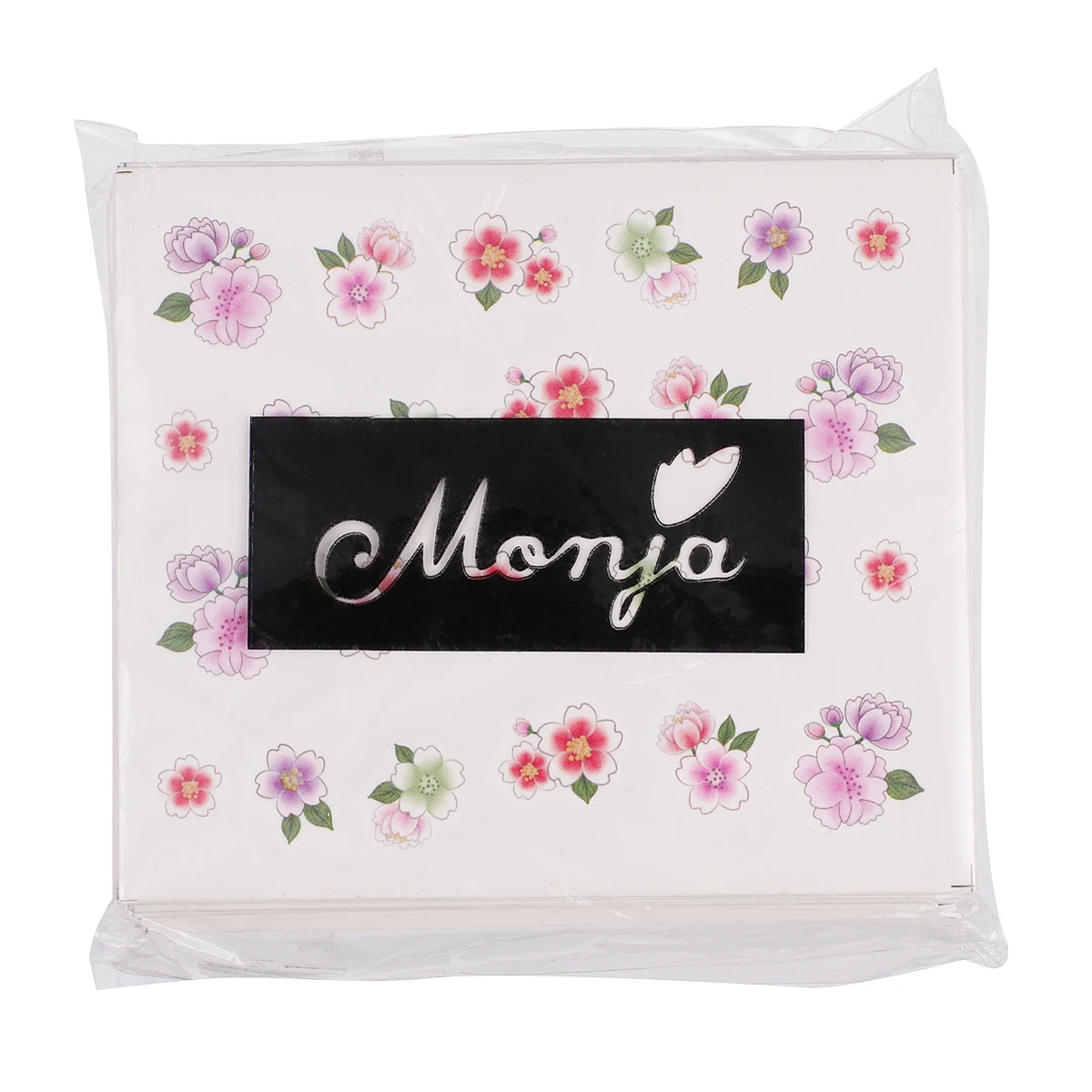 Monja, 50 листов/набор, наклейки для дизайна ногтей, цветок, водяные знаки, 3D фольга, изображение, сделай сам, переводная печать, наклейка, украшение