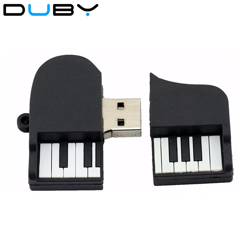 pendrives cartoon piano model usb 2.0 usb flash drive pen drive 4gb 8gb 16gb 32gb 64gb Silicone u disk