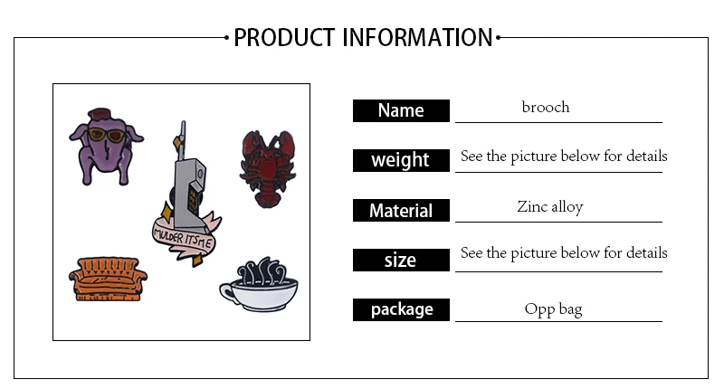 ТВ Шоу друзья значки брошь раки диван Рождество Турция центральный Perk кофе кулон времени эмаль булавки броши ювелирные изделия подарок