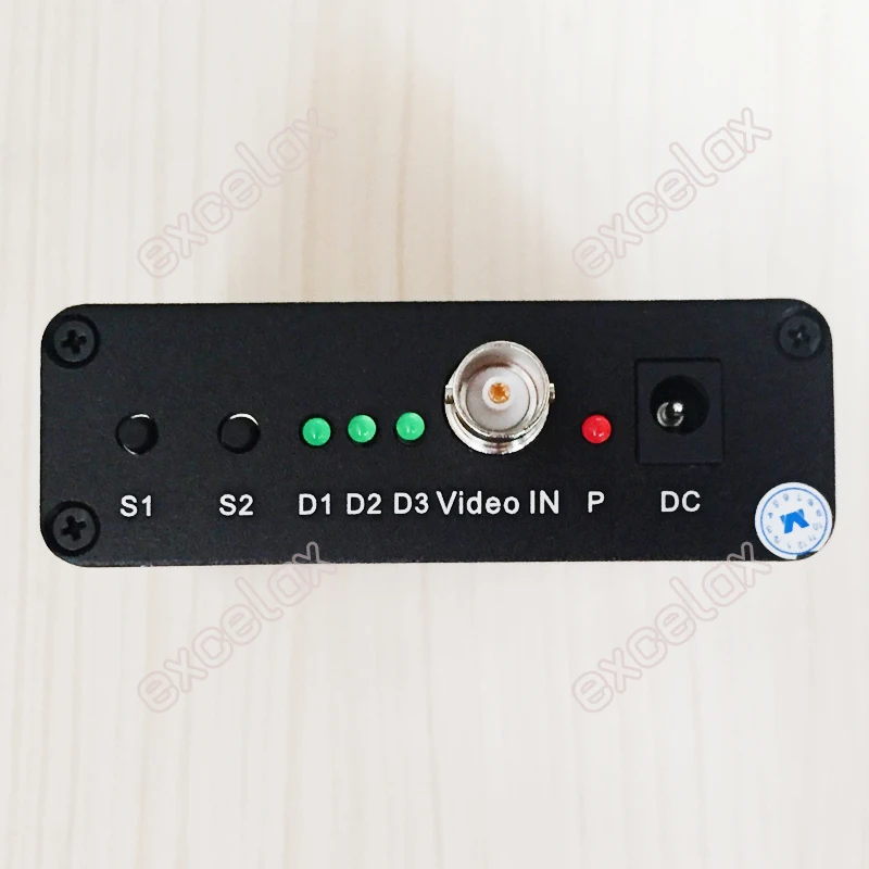 720P 1080P HD AHD to VGA CVBS Analog HDMI-compatible Audio Video Output Signal Converter Including Power Adapter for CCTV Camera