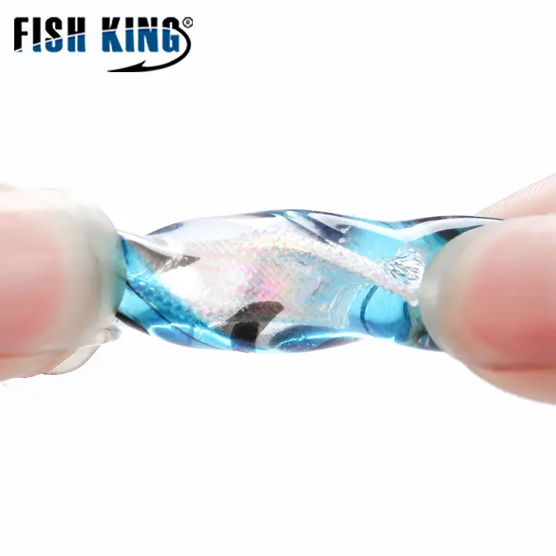 FISH KING, Мягкая приманка, 10 шт./лот, приманка для ловли окуня, джиг, голова для ловли нахлыстом, силиконовая резиновая Рыбка, искусственная приманка, рыболовные снасти