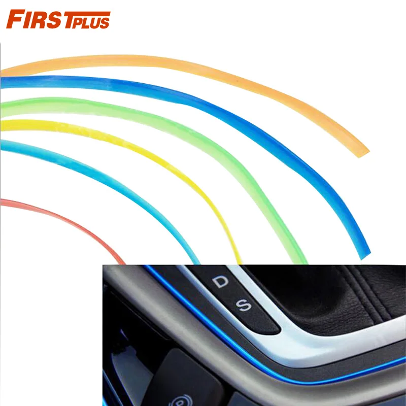 

Car Styling Plug-In Center Control Instrument Panel Gap Decoration Line Interior Moulding Strips