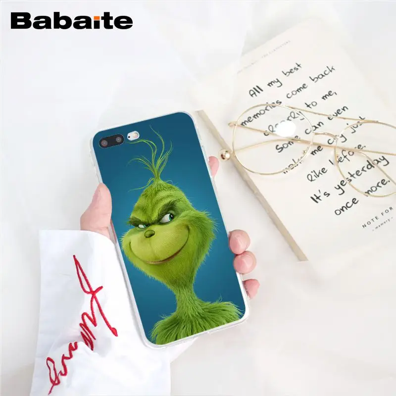 Babaite How the Green ofMonster Grinch палантин чехол для телефона с рождественским рисунком для iphone 11 Pro 11Pro Max X XS MAX 6 6S 7 8Plus 5 5S XR - Цвет: A2