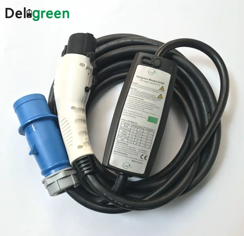 Adjusatble 16A 32A EV Car charger J1772 type1 With Red Blue CEE IP65 Portable ev Charger for Toyota Nissan Mia Eletcirc Van Adjusatble 16A 32A EV Car charger J1772 type1 With Red Blue CEE IP65 Portable ev Charger for Toyota Nissan Mia Eletcirc Van