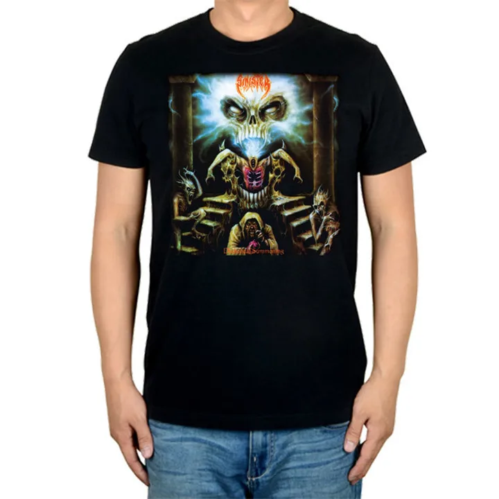 8 дизайнов Harajuku Sinister Rock брендовая мужская рубашка 3D Hellhound Hardrock heavy Dark Metal хлопок скейтборд camiseta