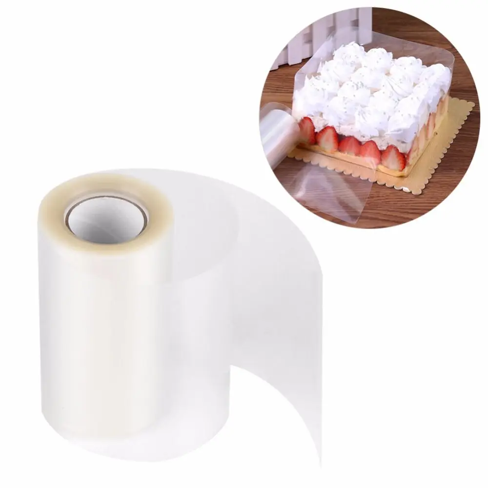 

Practical Mousse Cake Edge Wrap Dessert Surrounding Hard Bound Cake Edges PET Plastic Band DIY Baking Packaging Decoration Tools