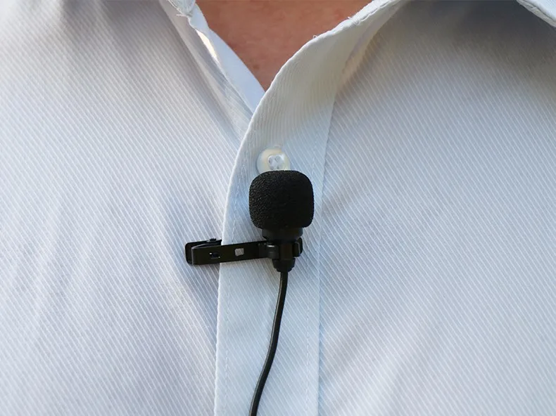 vídeo microfone lapela lapela condensador mic para